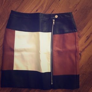 INC faux leather skirt